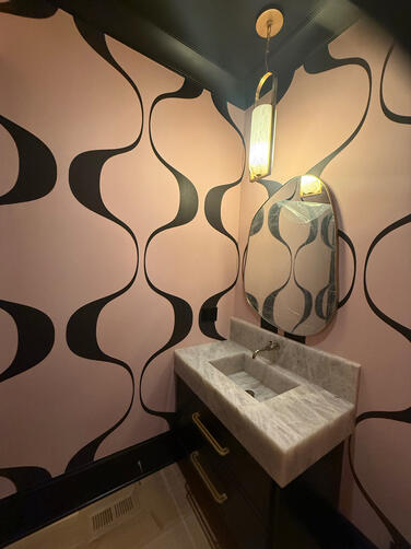 Brentwood, TN Powder Room Mural Installation